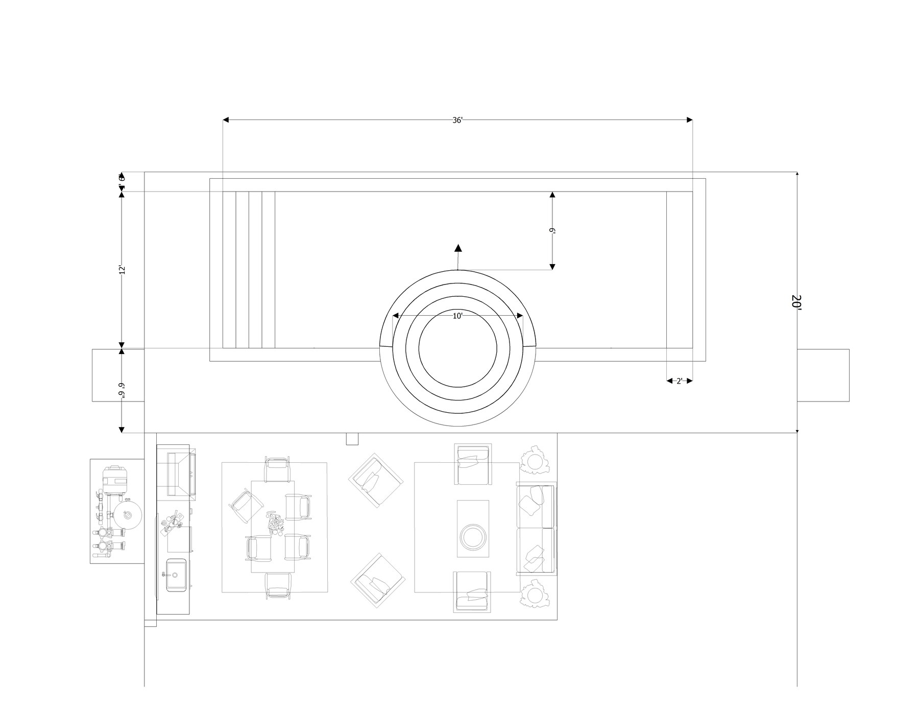 Fleming 2D dimensioned plan — SP-012