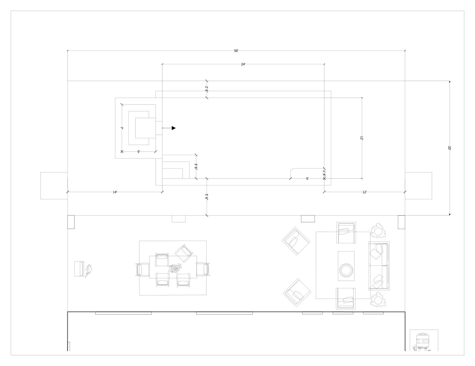 Julington 2D dimensioned plan — SP-005