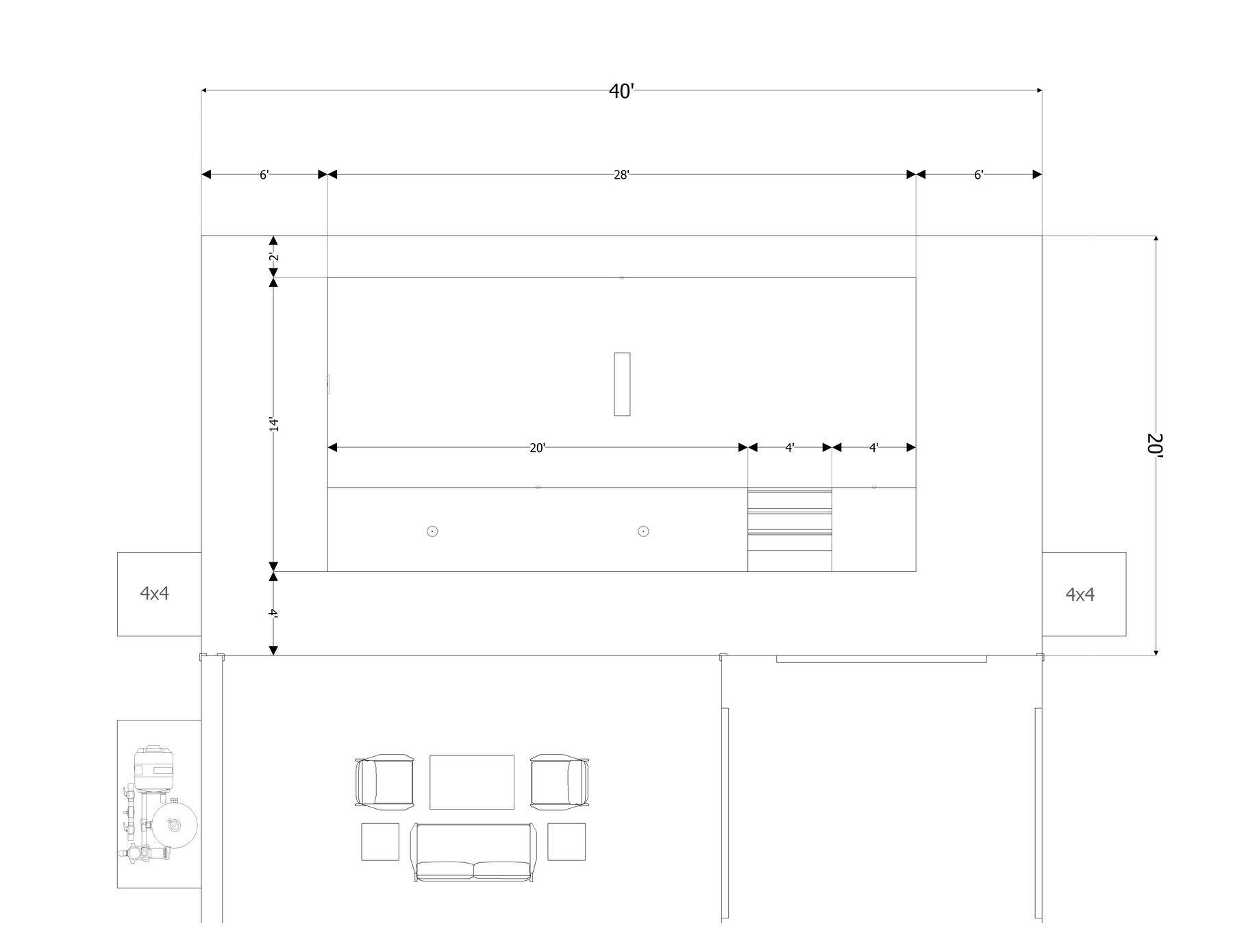 Kingsley 2D dimensioned plan — SP-010